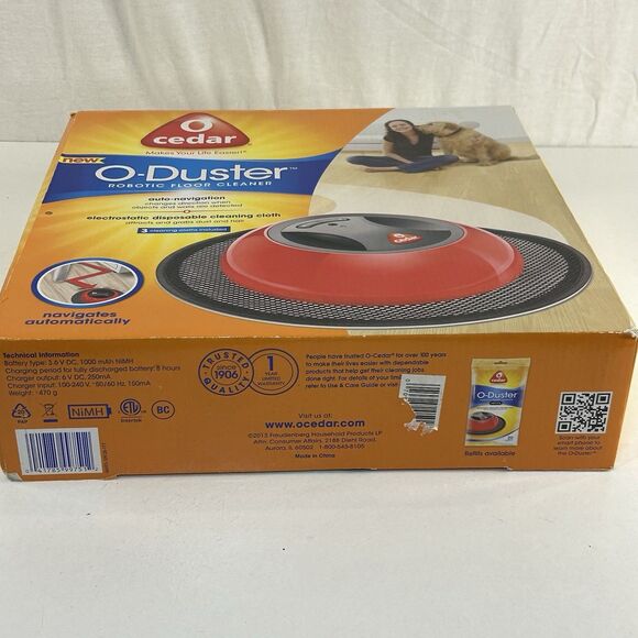 O-Cedar O-Duster Robotic Floor Cleaner New Open Box - Picture 4 of 5